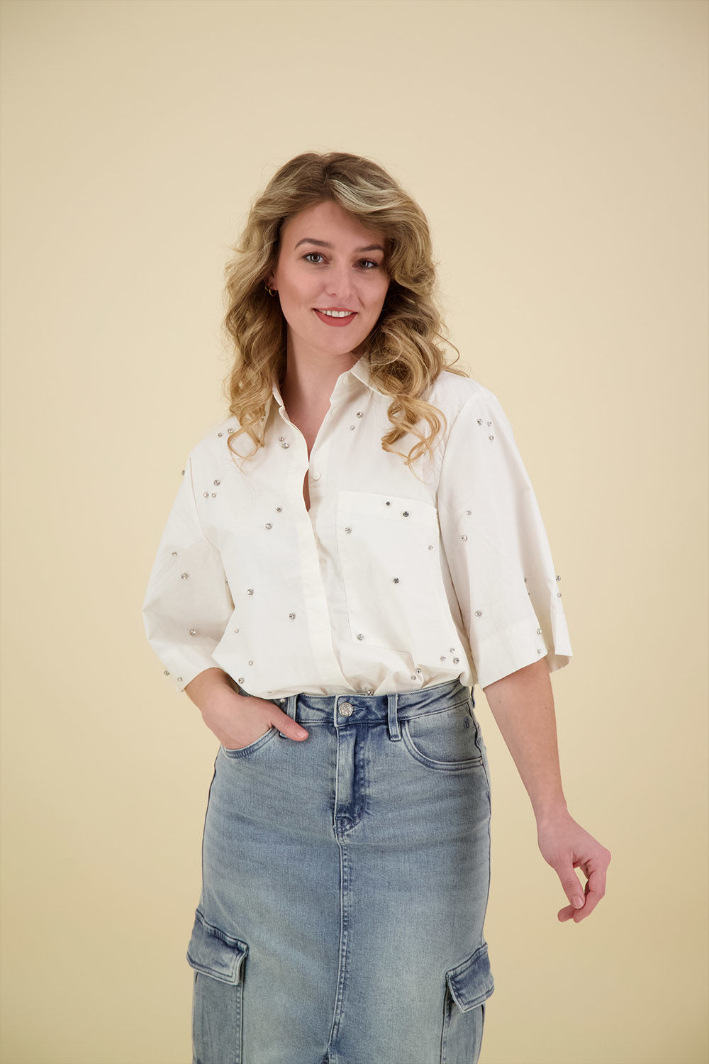 Copenhagen Muse Blouse Rhine Wit