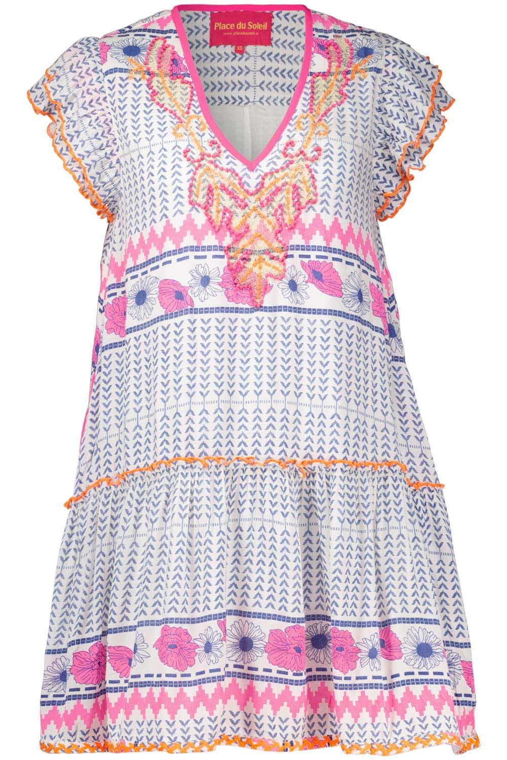 Place Du Soleil Dress ss Roze
