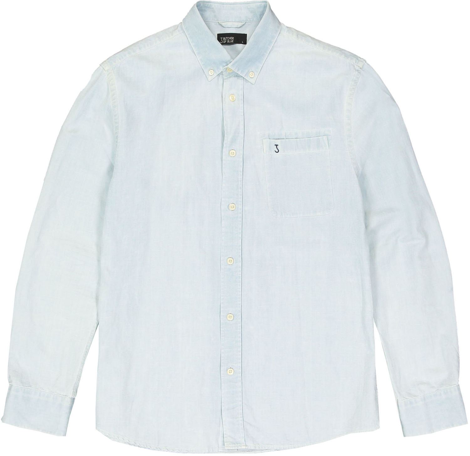 Butcher Of Blue Aidan Chambray Shirt Blauw