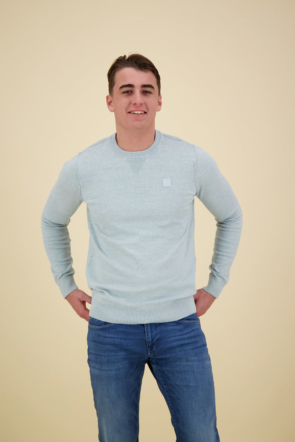 Butcher Of Blue Trui Clifden  Grijs