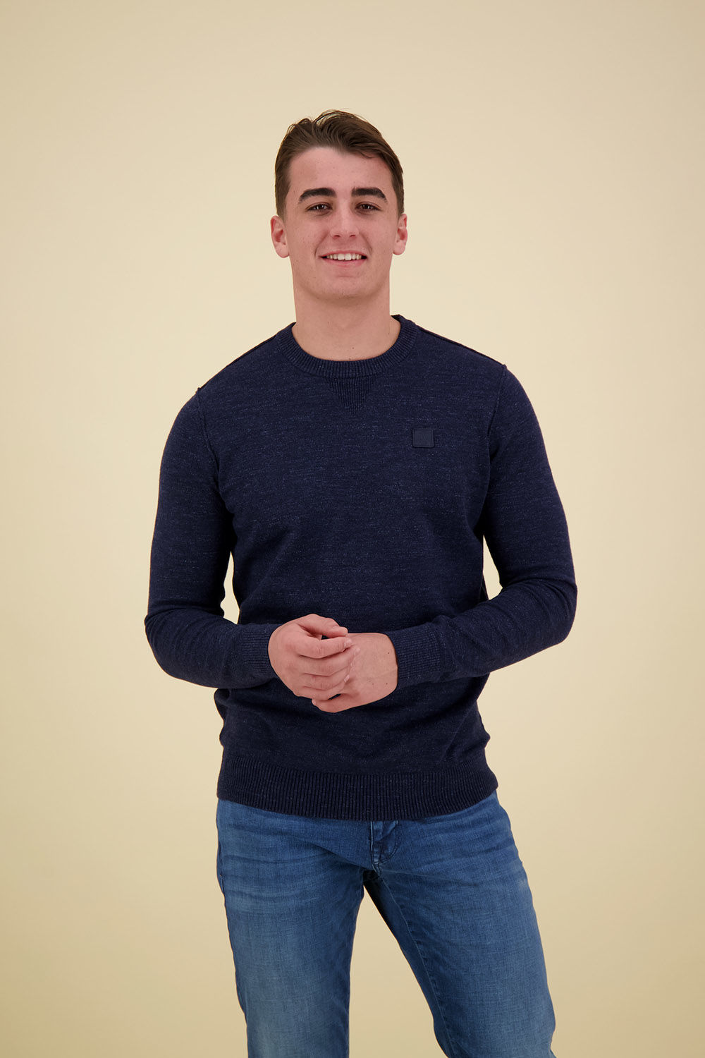 Butcher Of Blue Trui Clifden  Navy