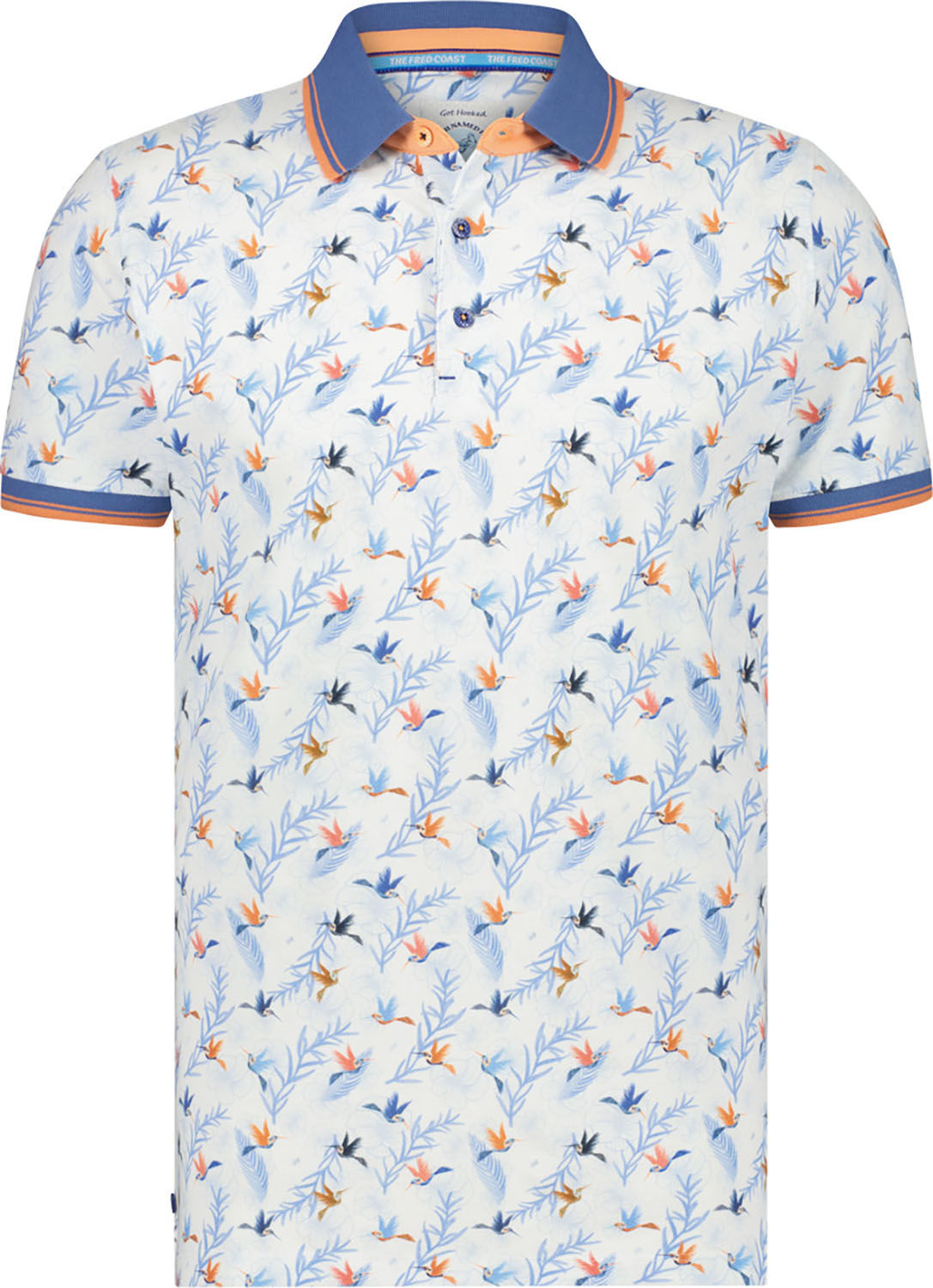 A Fish Named Fred polo hummingbird Blauw