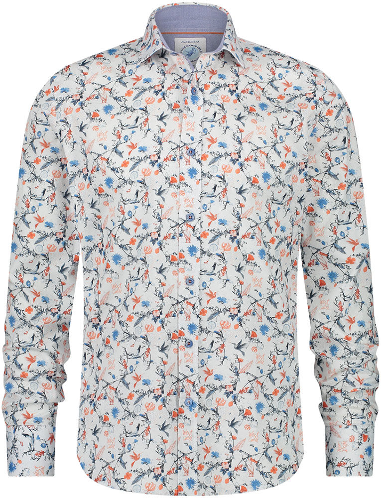 A Fish Named Fred shirt peilcan Blauw