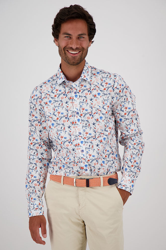 A Fish Named Fred shirt peilcan Blauw