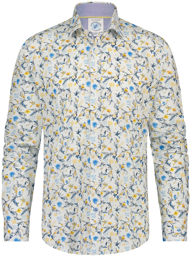 A Fish Named Fred shirt peilcan Geel