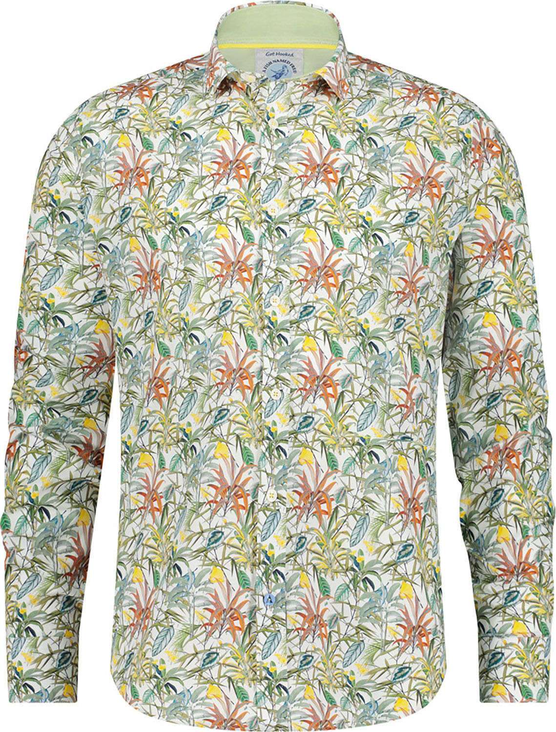 A Fish Named Fred shirt leafs Groen