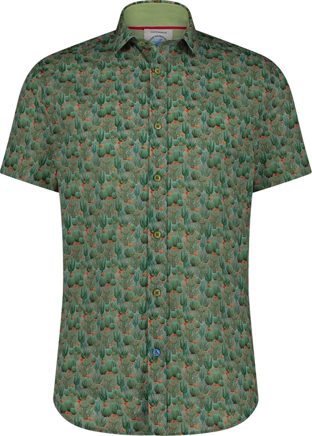 A Fish Named Fred shirt ss cactus Groen