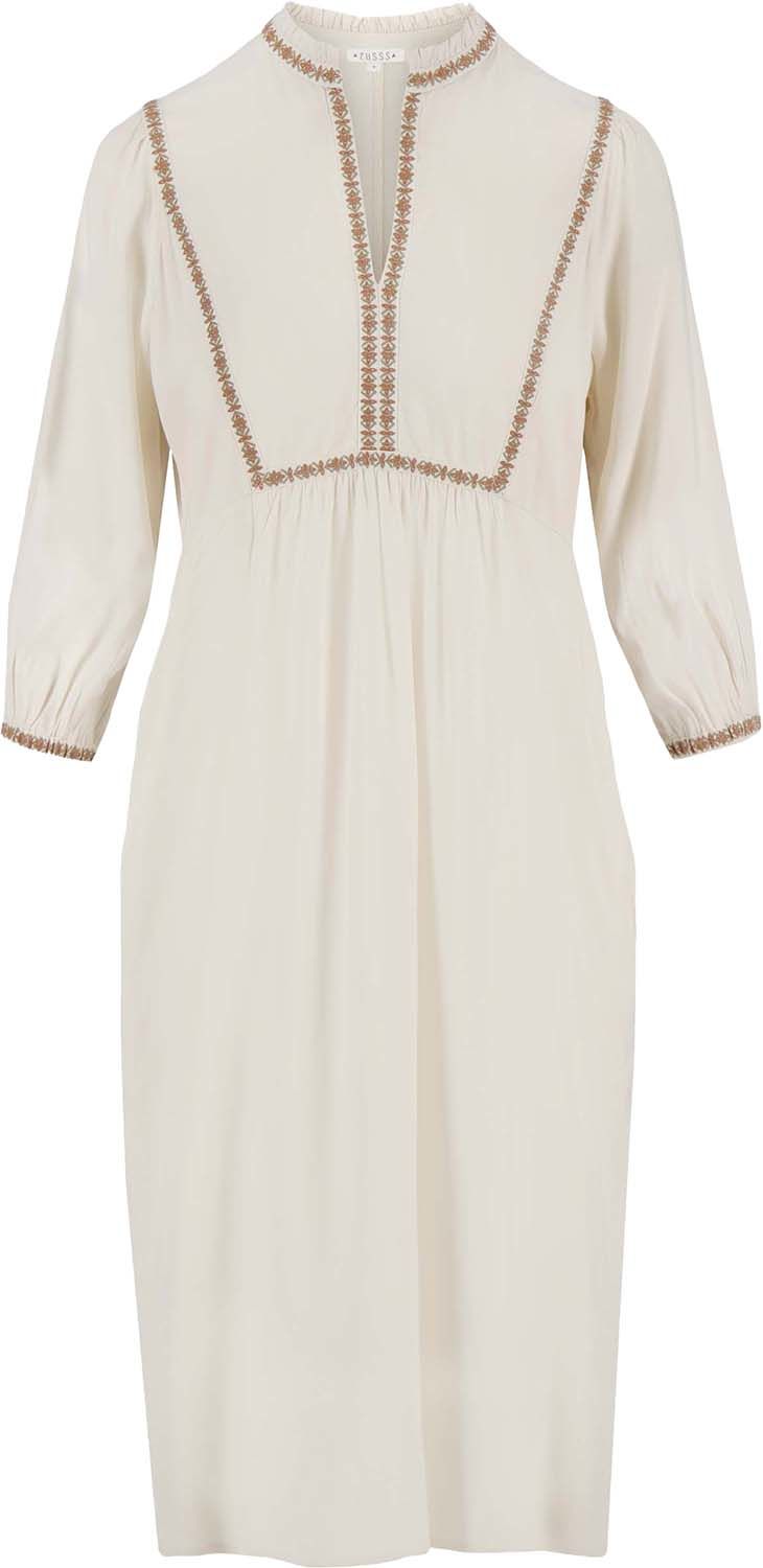 Zusss Jurk bordusel Beige