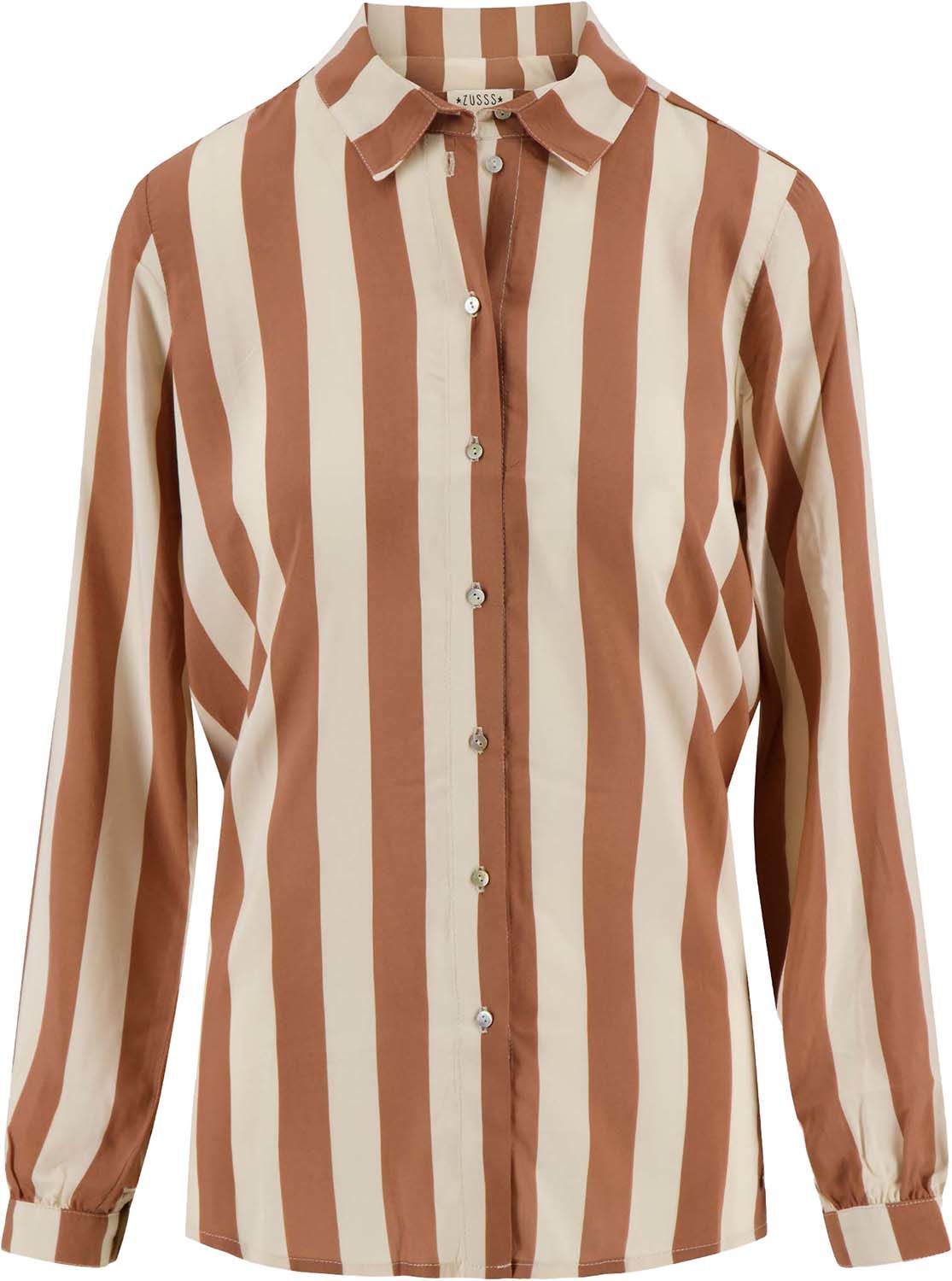 Oversized  blouse met streep, Rood