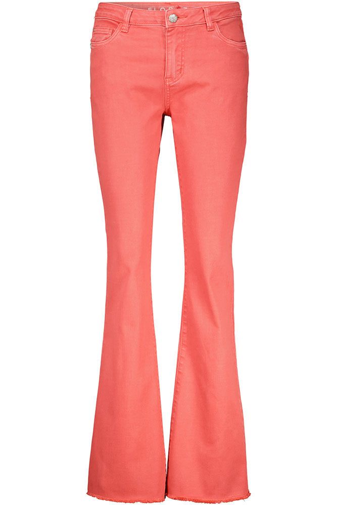 Broek Florez flared Rood