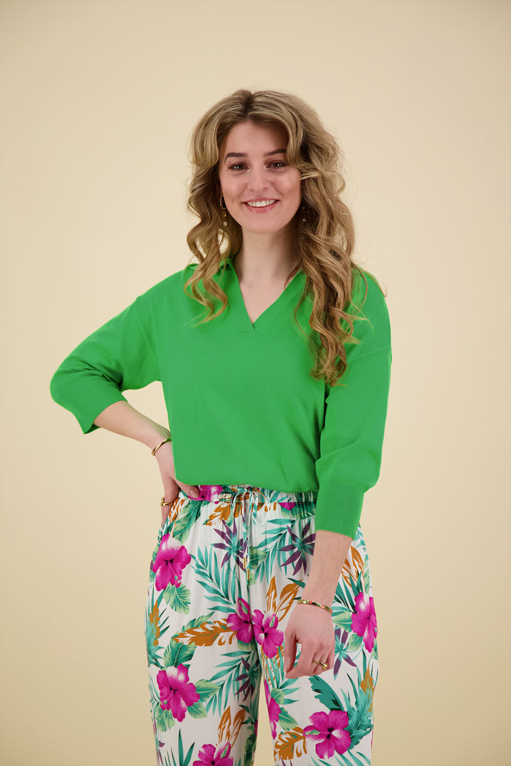 Vive La Femme Trui Unique Groen