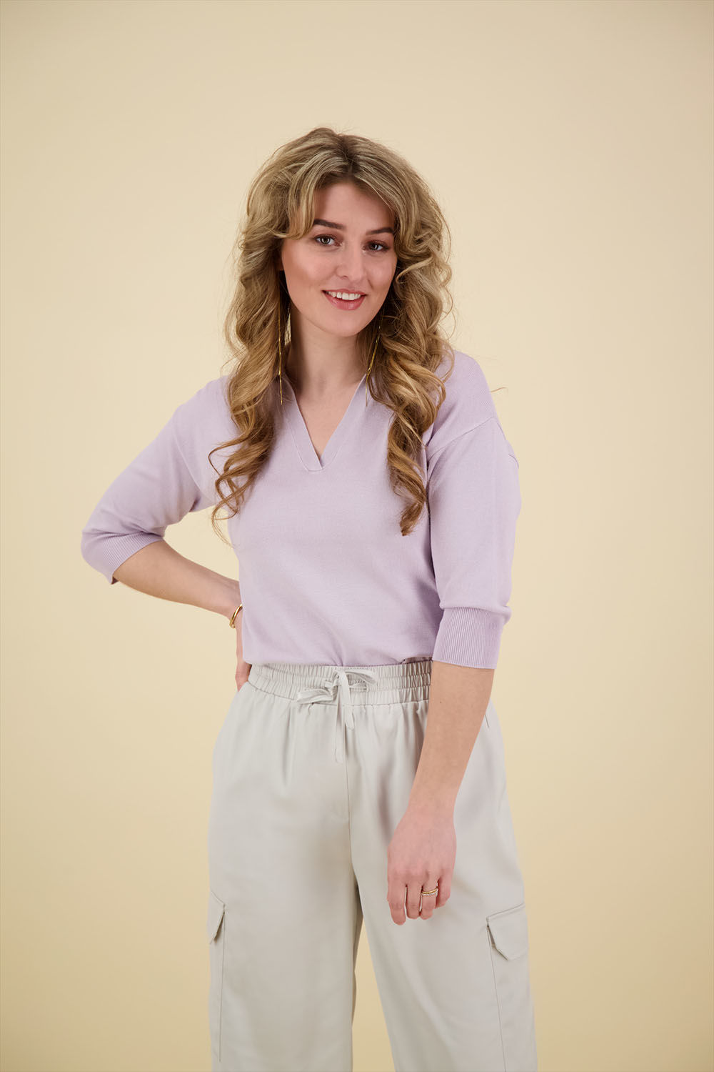 Vive La Femme Trui Unique Paars