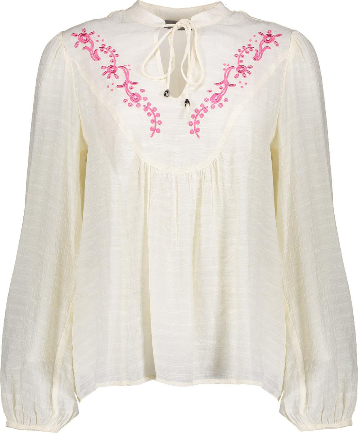 Geisha Blouse embroidery Wit