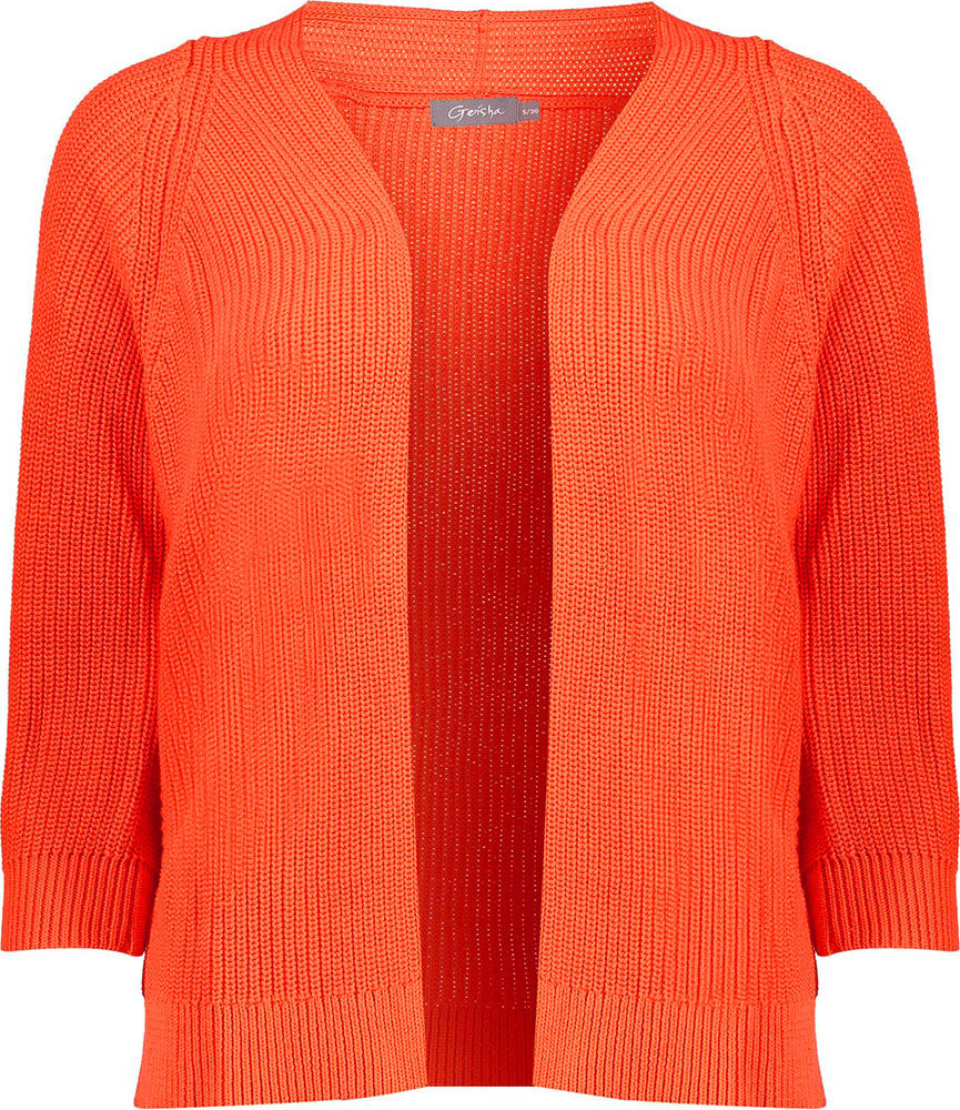 Geisha Cardigan basic Oranje