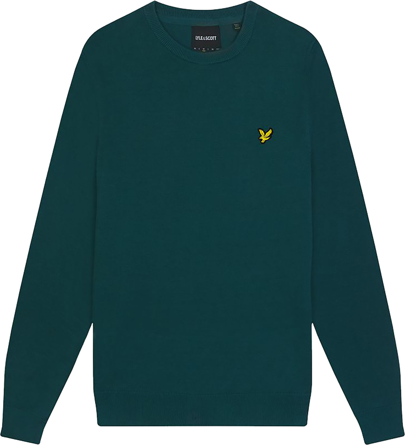 Lyle & Scott cotton crew neck jumper Groen
