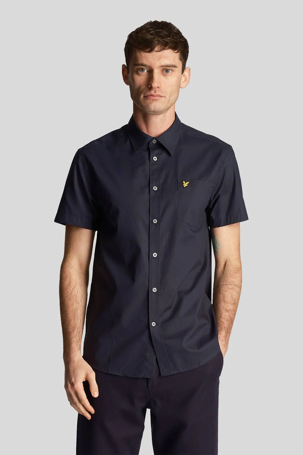 Lyle & Scott overhemd km Blauw