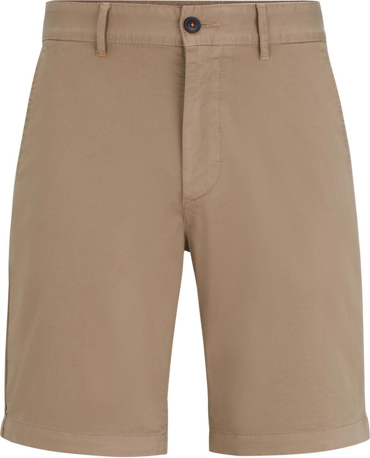 Boss Orange Chino-slim-Shorts Bruin heren