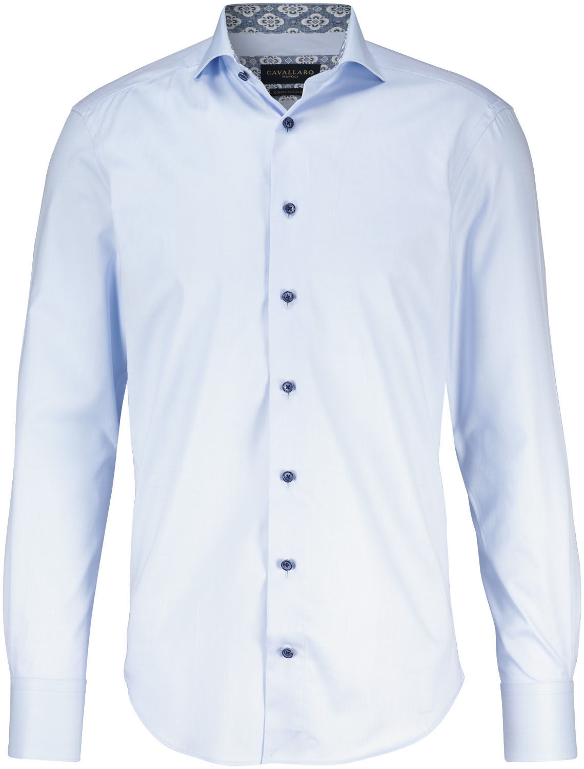 Cavallaro Napoli Overhemd Giano Blauw