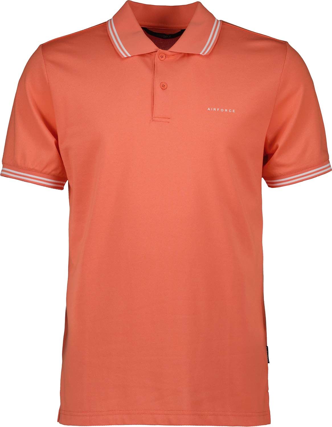 Airforce polo double strip Oranje