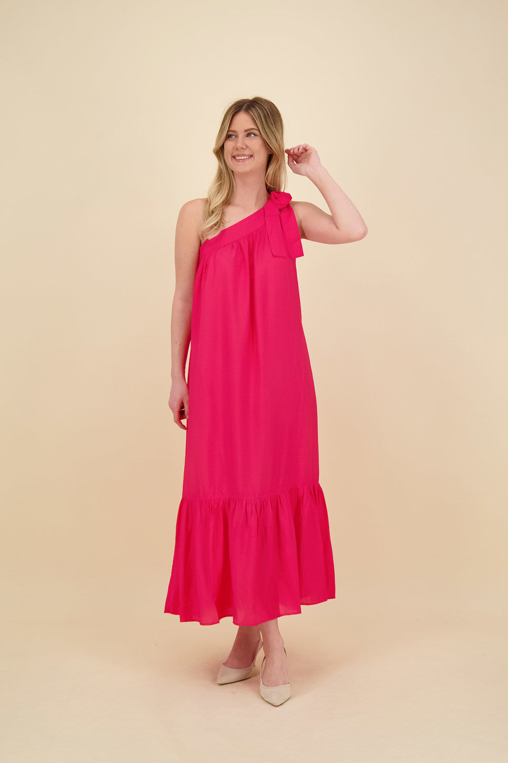 Co'couture Jurk Callum Asymetrisch Roze
