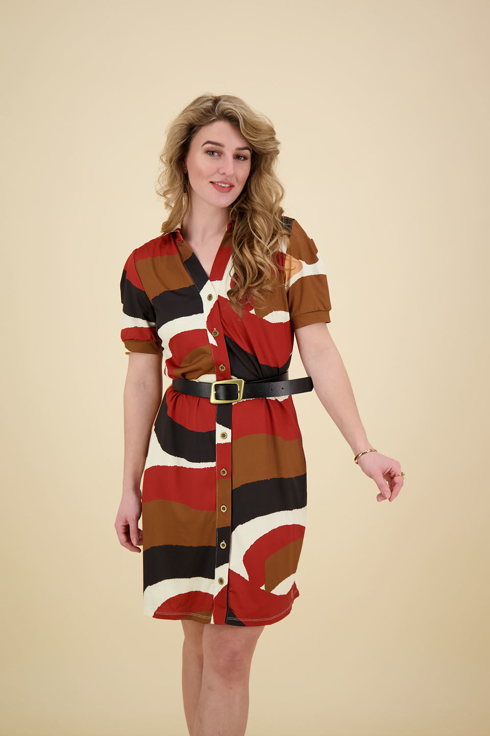 K Design dress olong Bruin