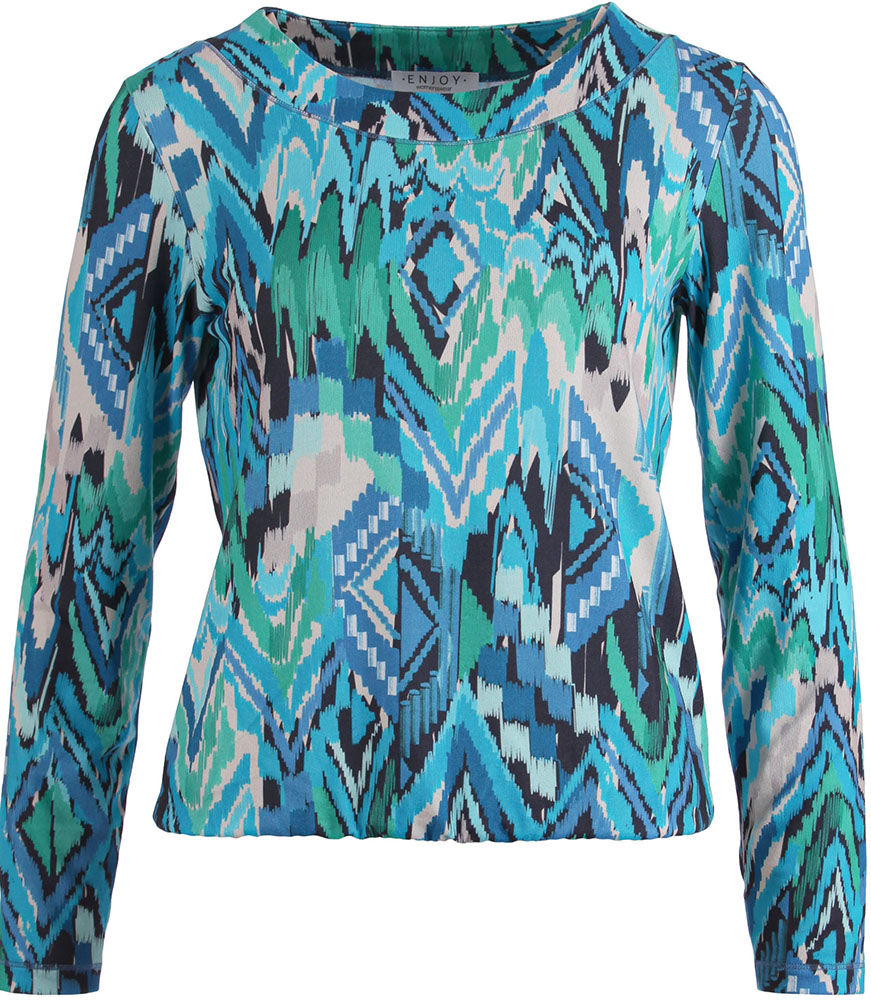 Enjoy Sweather LM AOp Blauw