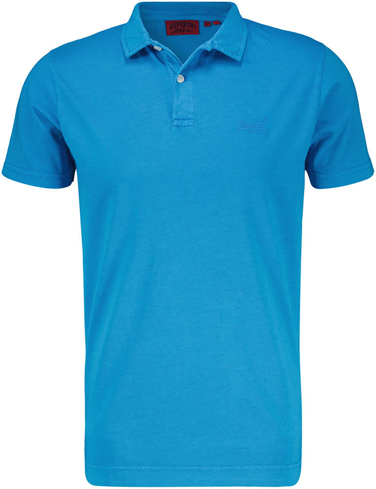 Superdry essential logo neon jersey polo Blauw