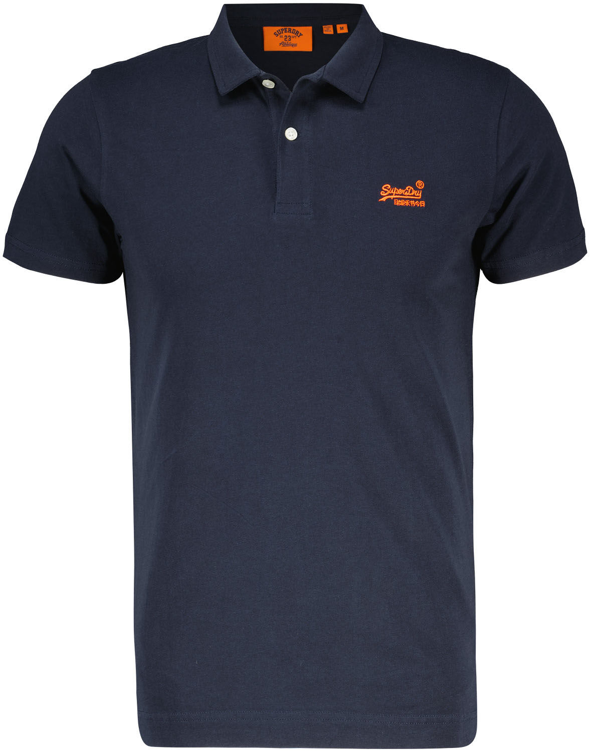 Superdry essential logo neon jersey polo Blauw