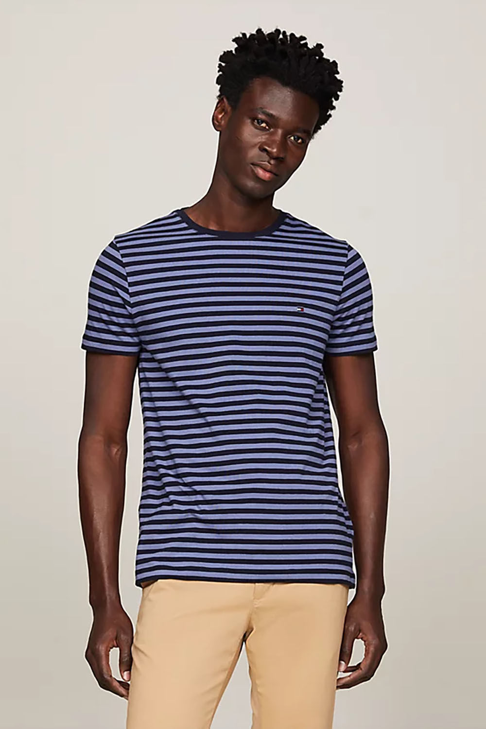 Tommy Hilfiger stretch slim fit tee vj Blauw