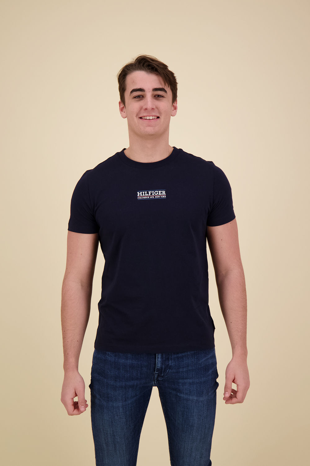 Tommy Hilfiger small hilfiger tee vj Blauw