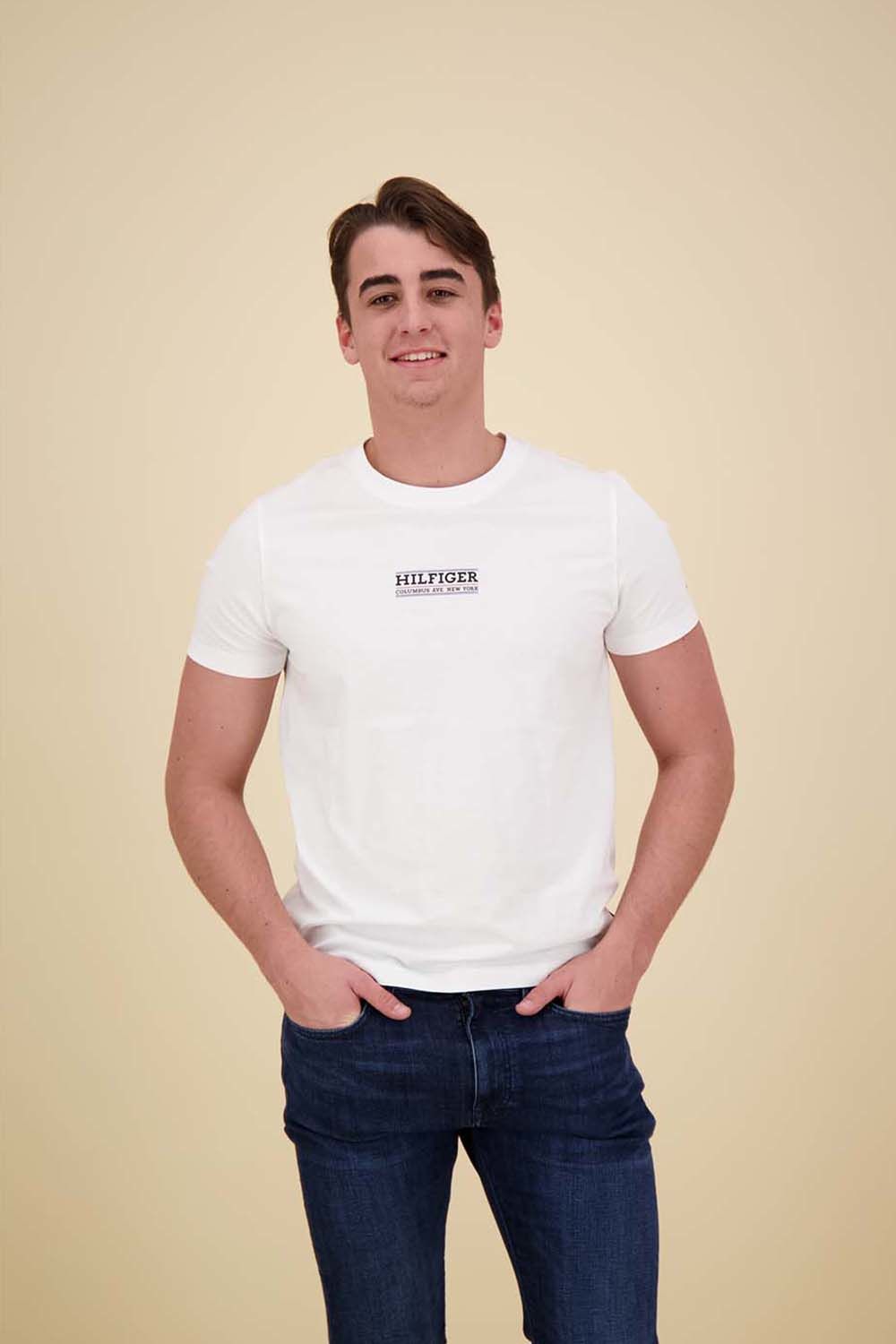 Tommy Hilfiger small hilfiger tee vj Wit