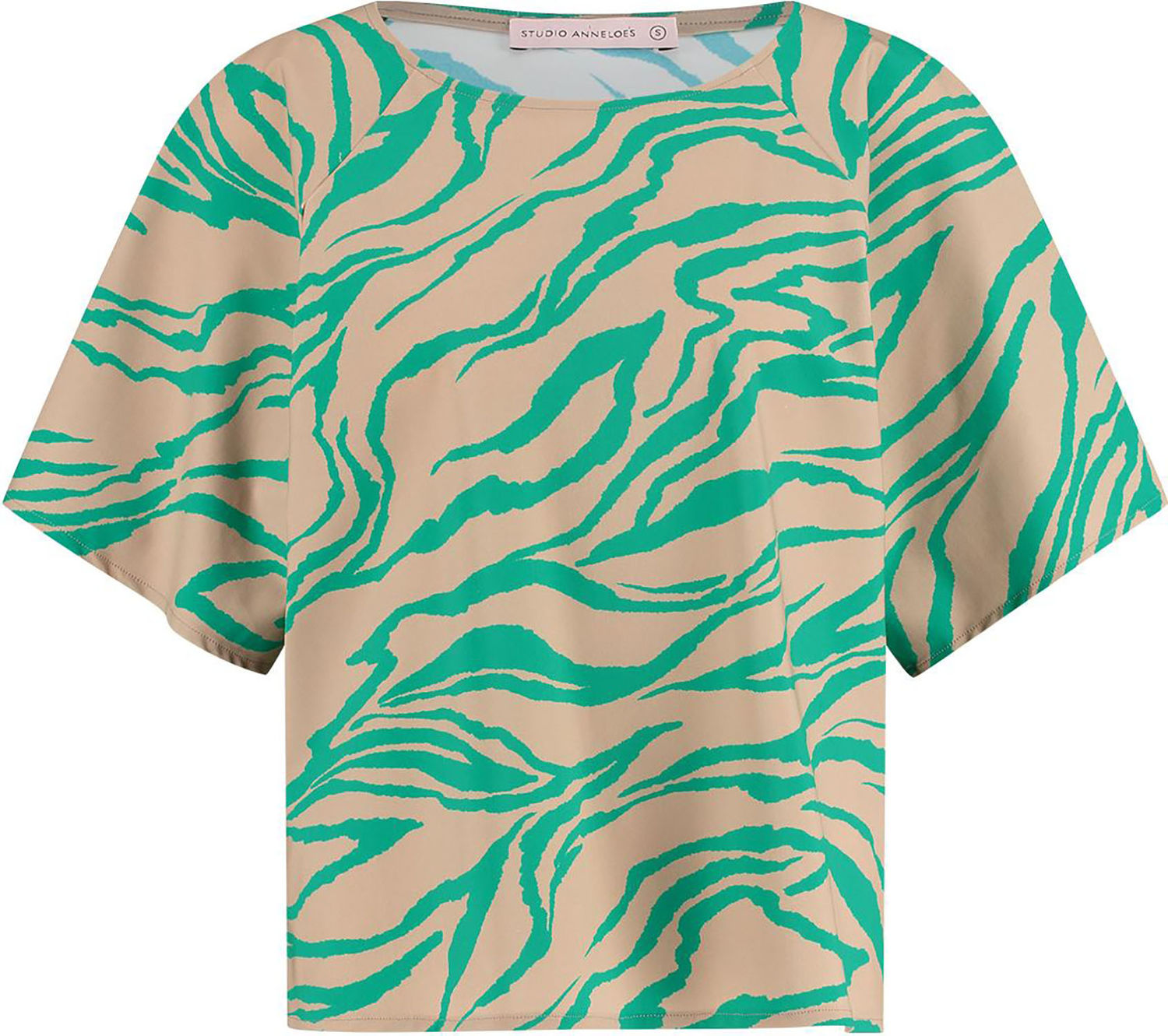 Studio Anneloes Top Moreen Tiger Groen