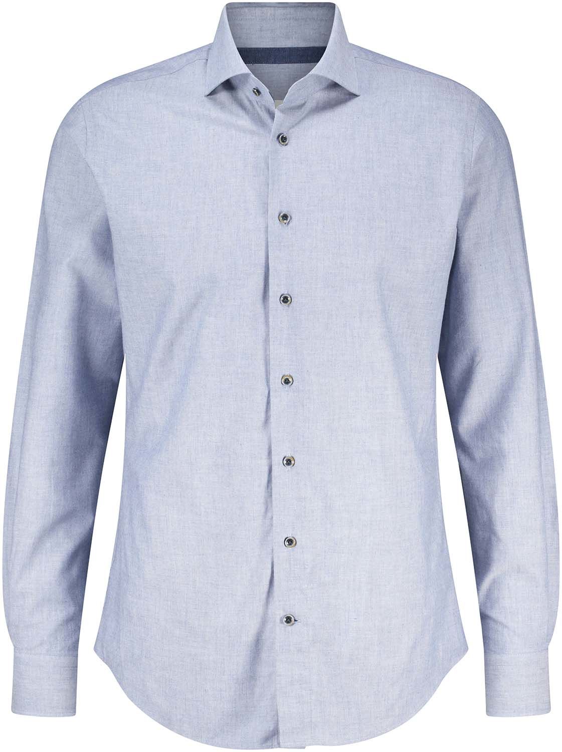 Profuomo SHIRT CUTAWAY SC SF GREY BLUE Blauw