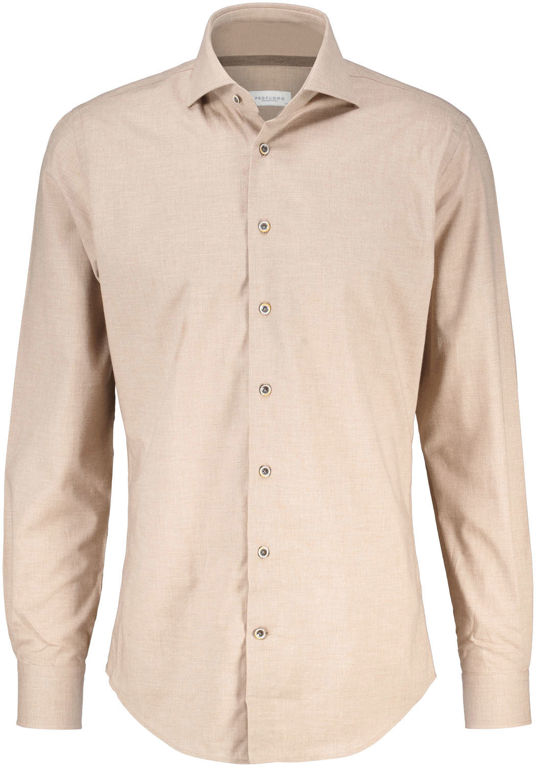 Profuomo Overhemd CUTAWAY Beige