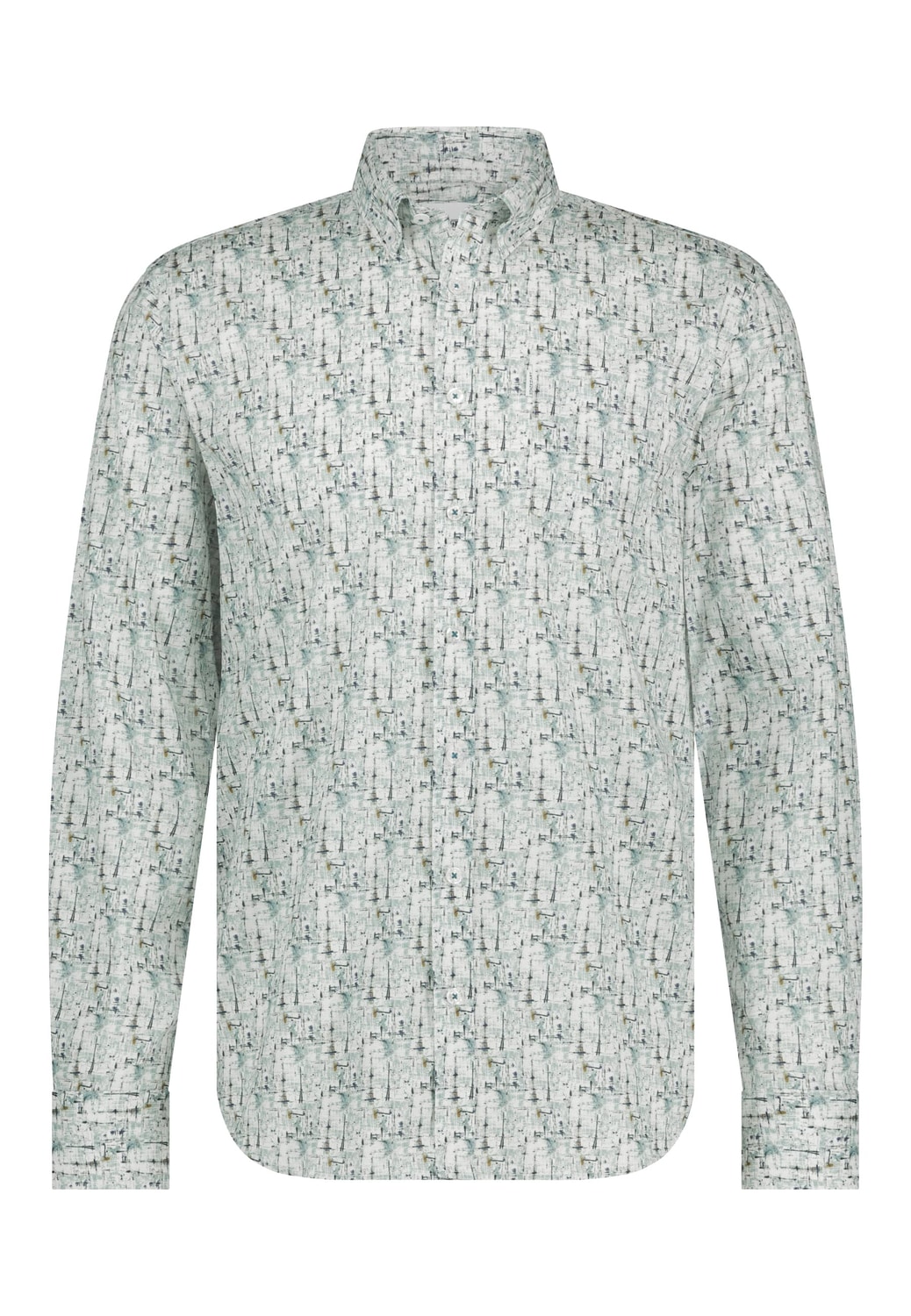 State Of Art Overhemd Print Popli Blauw