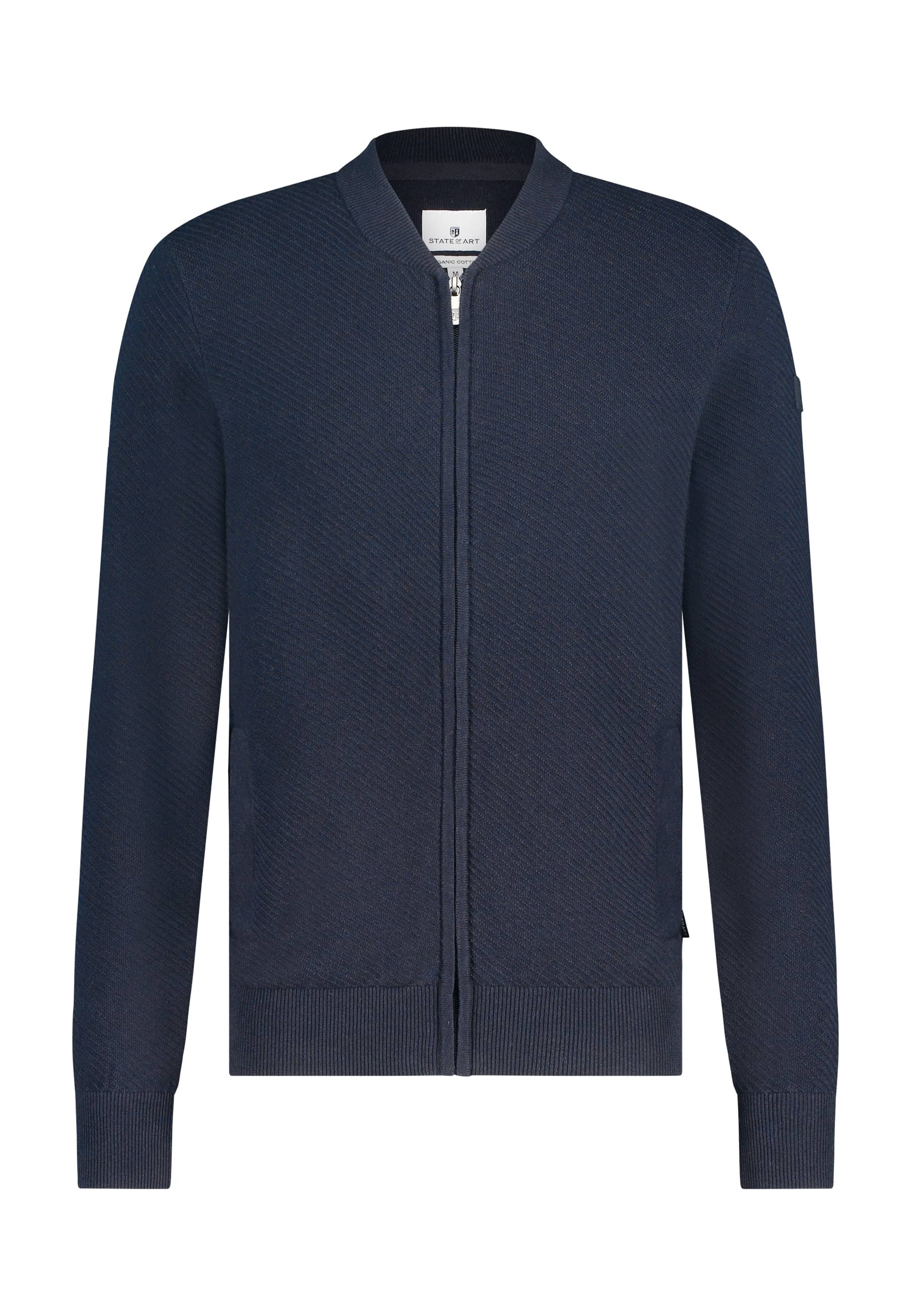 State Of Art Vest Plain Blauw