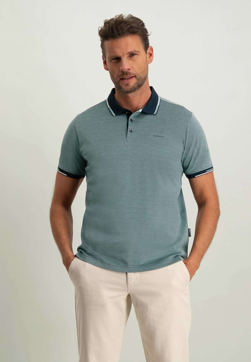 State Of Art Poloshirt Piqué Groen