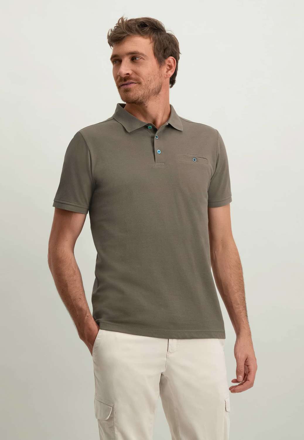 State Of Art Poloshirt Piqué Bruin