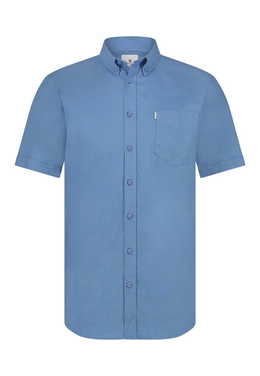 State Of Art Overhemd Plain Blauw