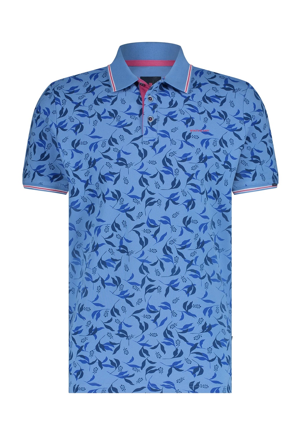 State Of Art Poloshirt Piqué Blauw