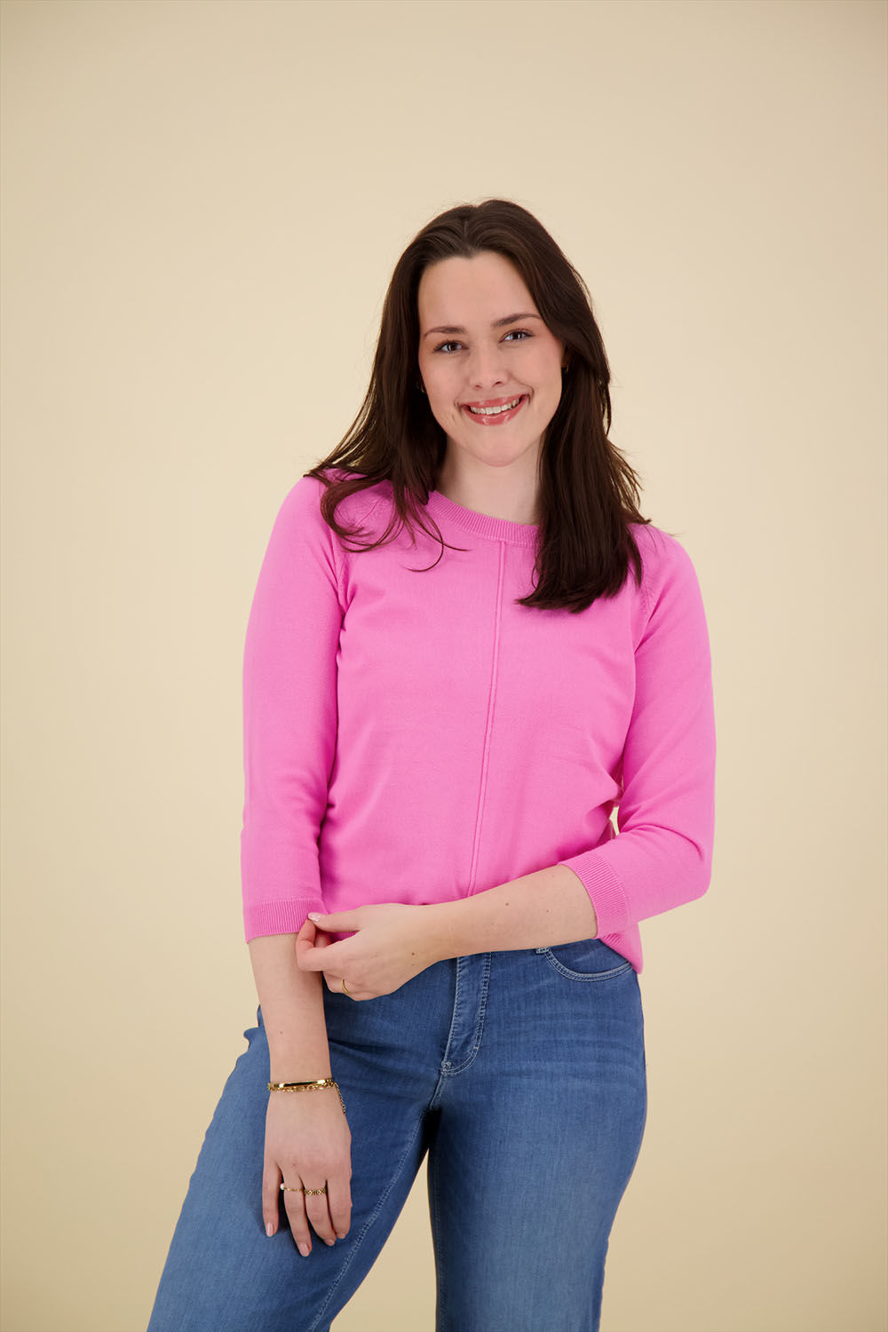 Poools pullover fine knit Roze