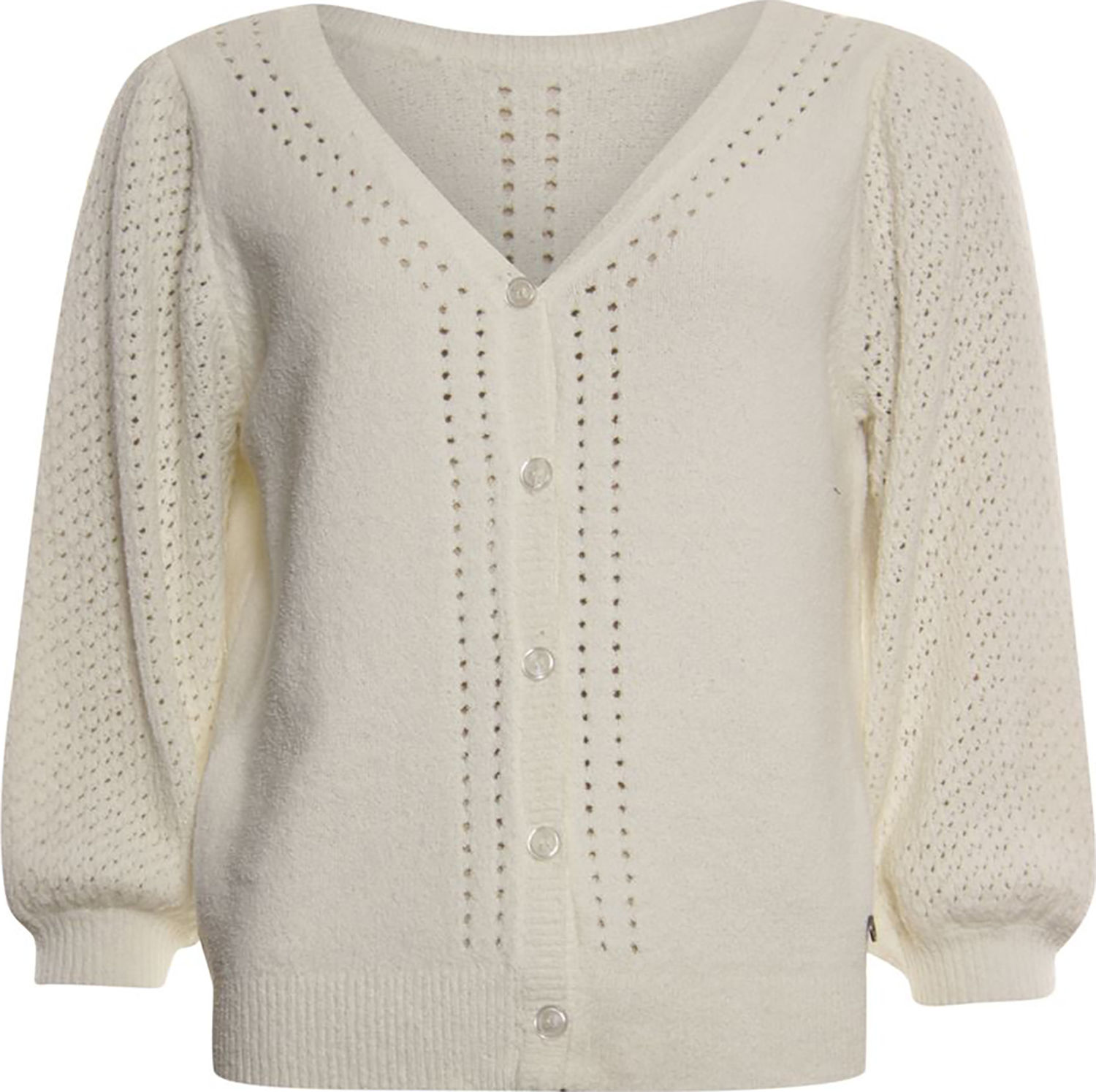 Poools cardigan boucle Wit