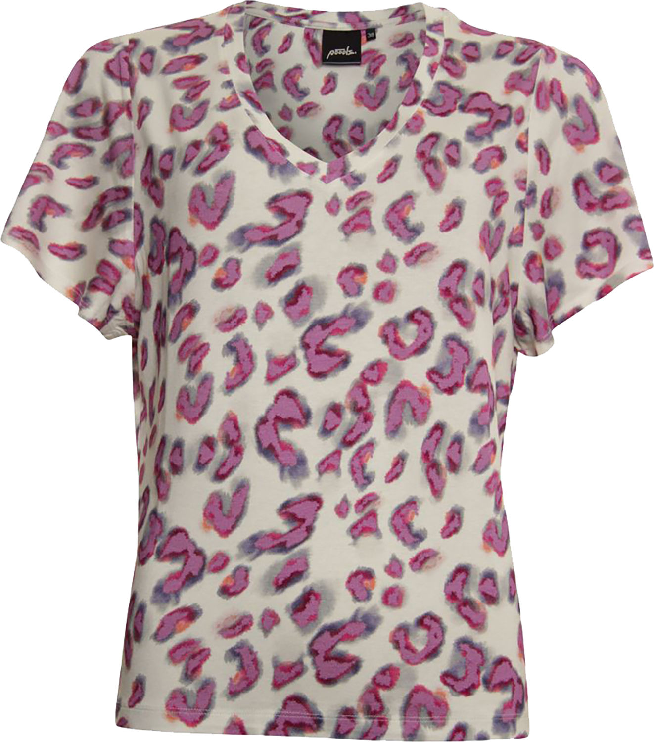 Poools t-shirt print Roze