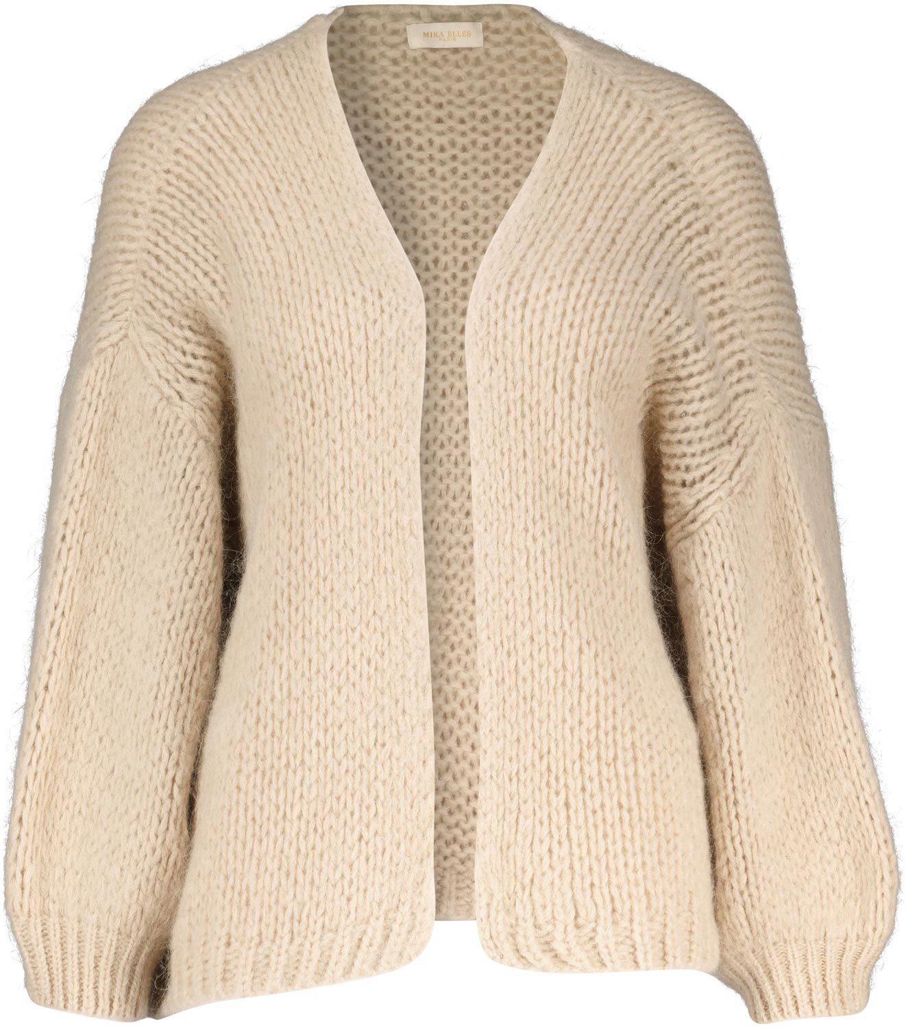 Beige wollen vest dames sale