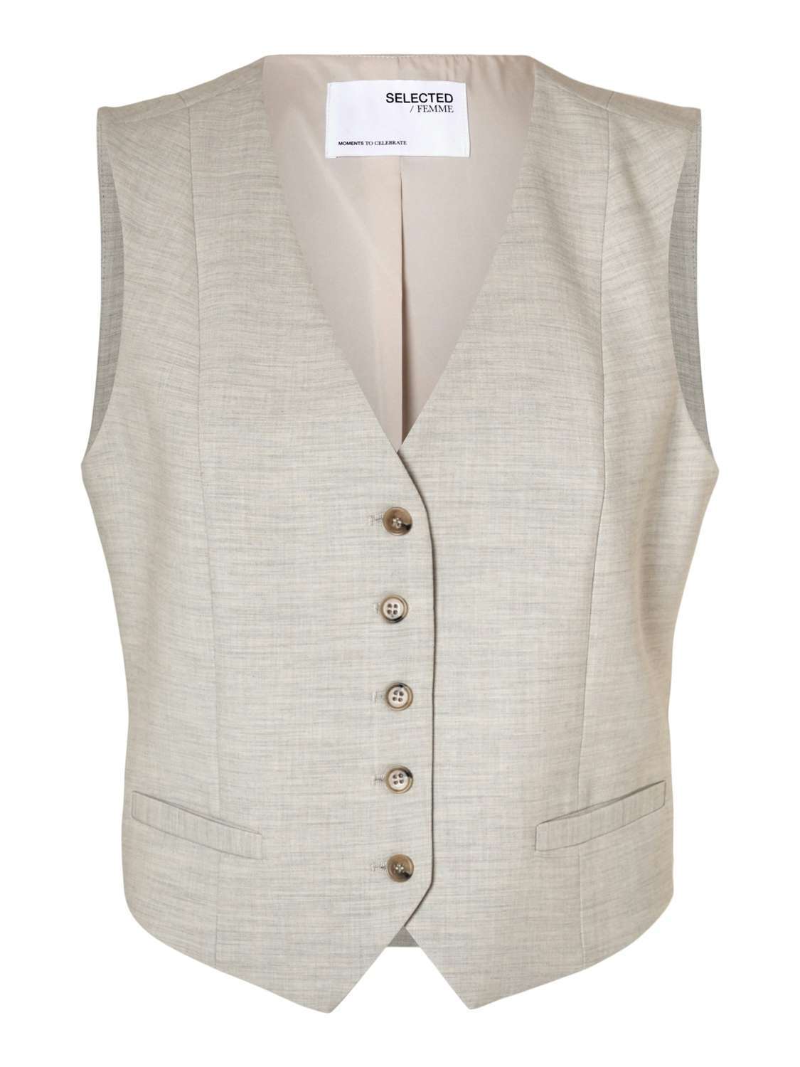 Selected Femme Vest Rita Beige