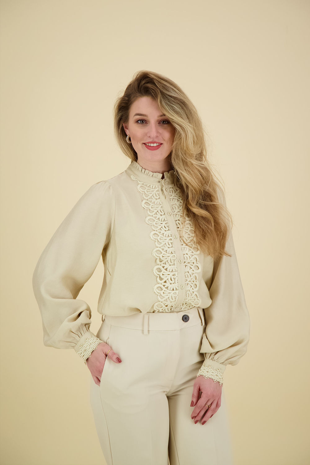 Aaiko Blouse Isalee Beige