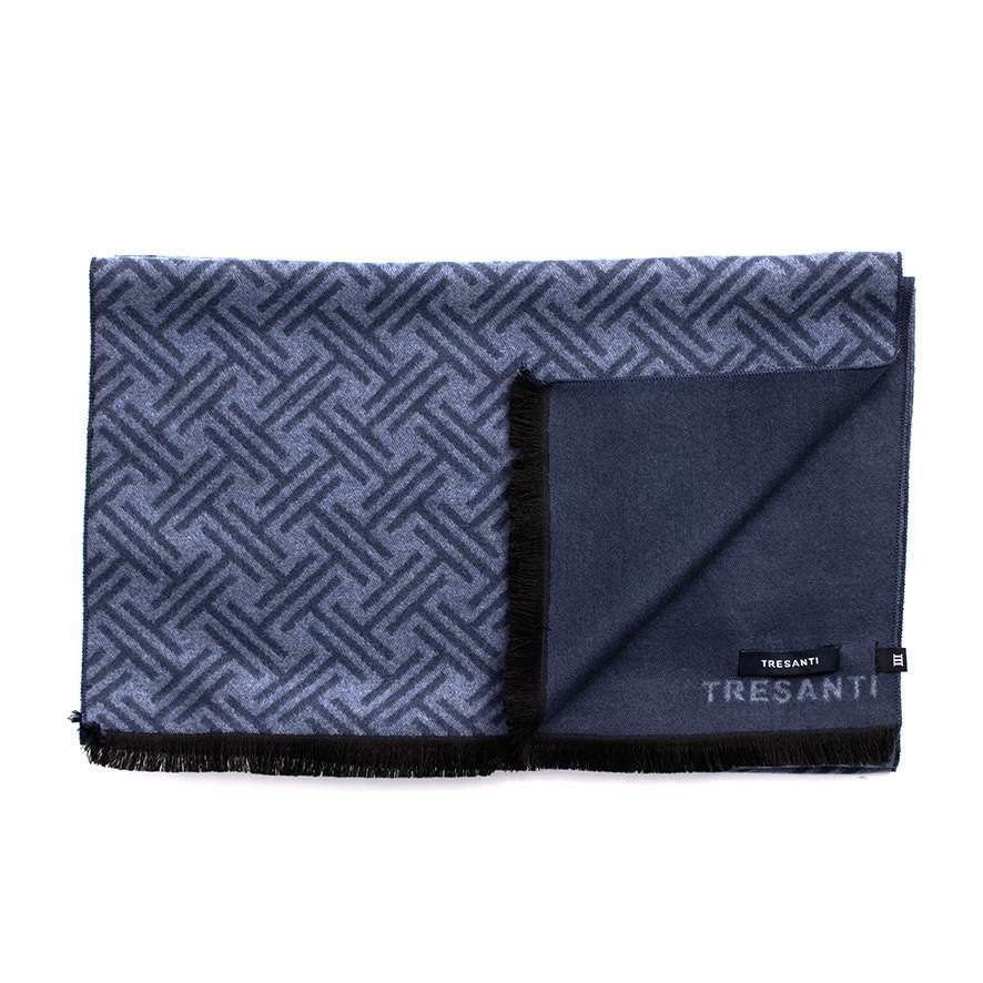 Tresanti DIDIMO | Viscose scarf with logo Blauw Tresanti DIDIMO | Viscose scarf with logo Blauw