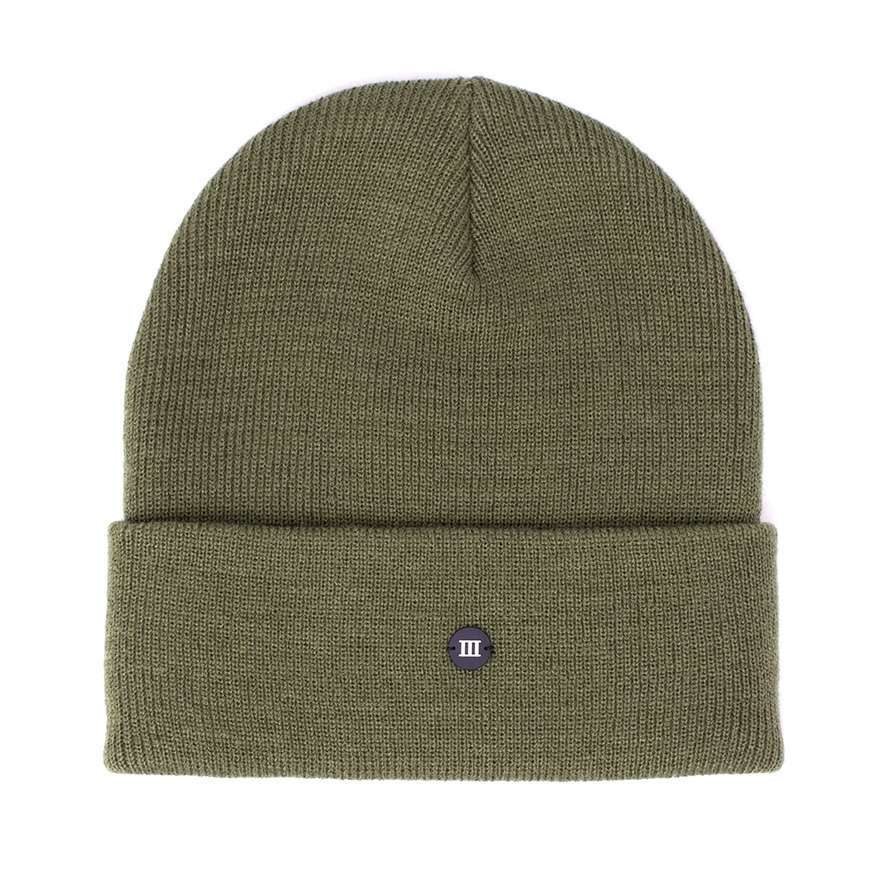 Tresanti SVEN | Fine knitted hat with rubber logo III Groen Tresanti SVEN | Fine knitted hat with rubber logo III Groen