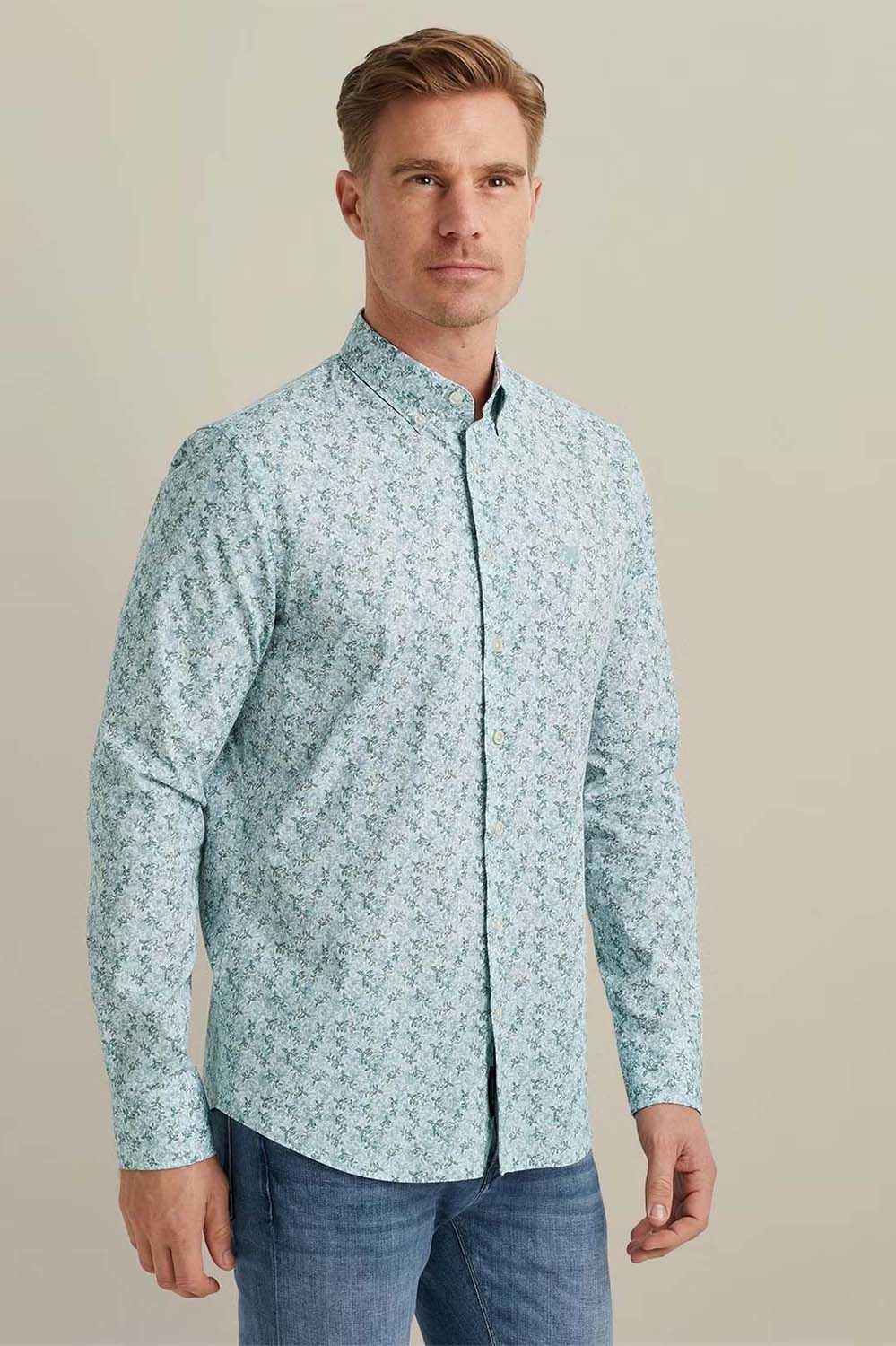 Vanguard Overhemd Print Bruin