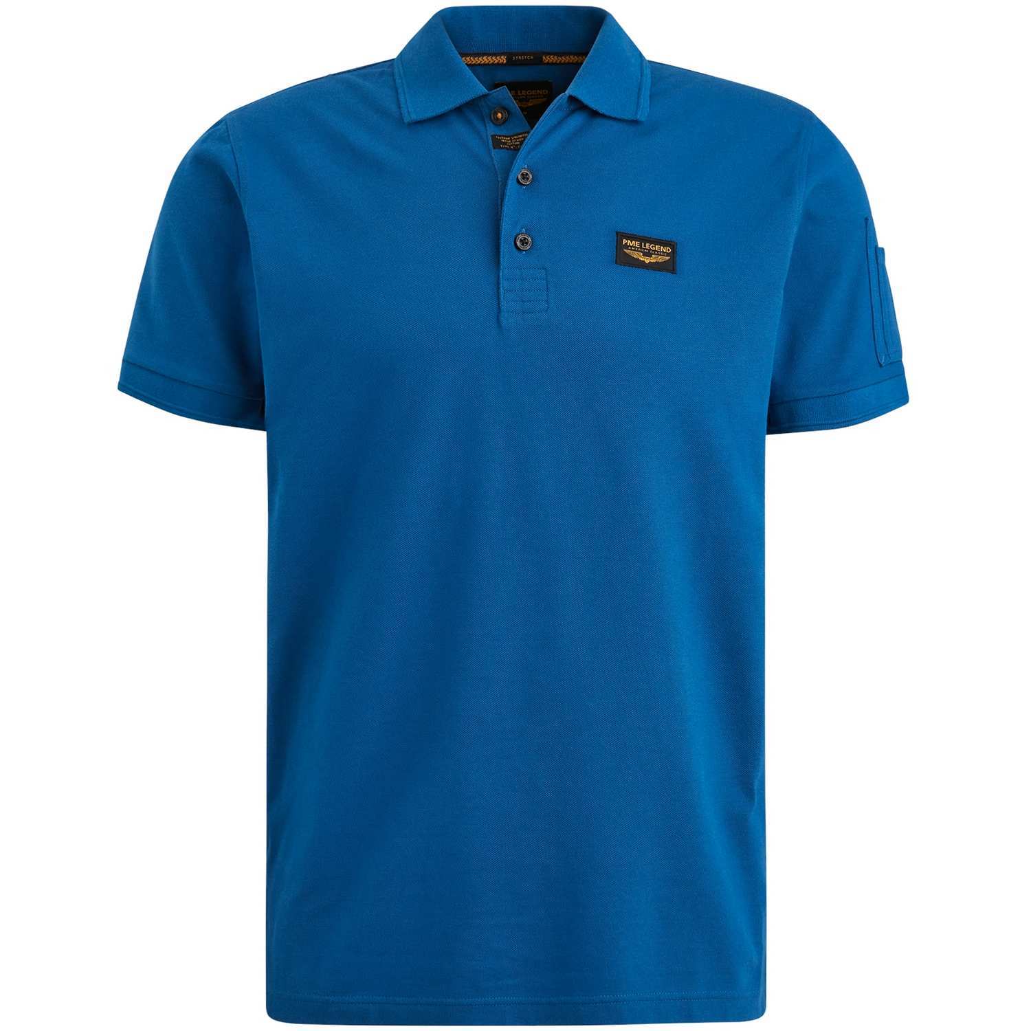 Pme Legend Short sleeve polo Trackway Blauw Polo s Gratis bezorging Bomont